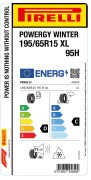 Pirelli Powergy Winter 195/65R15 95H opona osobowa zimowa XL, 4565900, 8019227456592