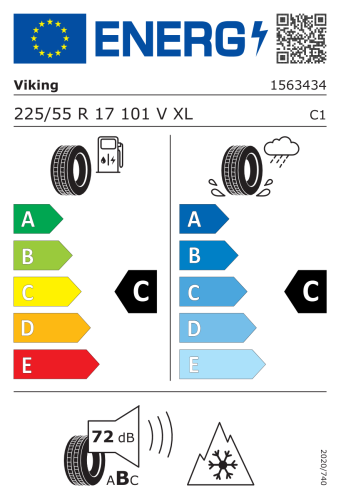 Viking WinTech NewGen 225/55R17 101V opona osobowa zimowa XL FR, EAN	4024069004935, SAP	15634340000