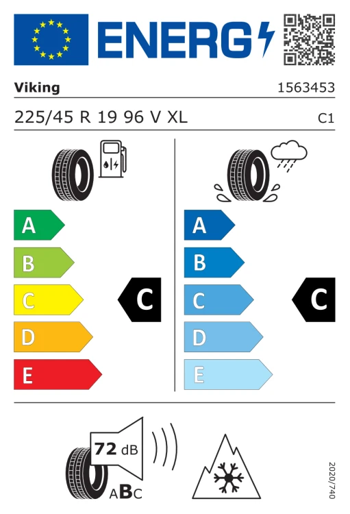 Viking WinTech NewGen 225/45R19 96V opona osobowa zimowa XL FR, EAN	4024069005291, SAP	15634530000