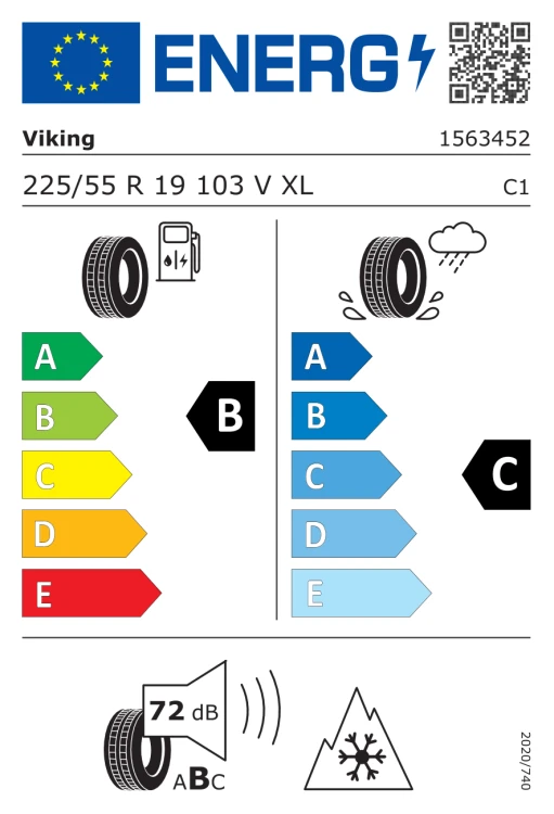 Viking WinTech NewGen 225/55R19 103V opona osobowa zimowa XL FR, EAN	4024069005307, SAP	15634520000